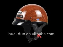 ECE DOT approved wooden design half face schooter helmet