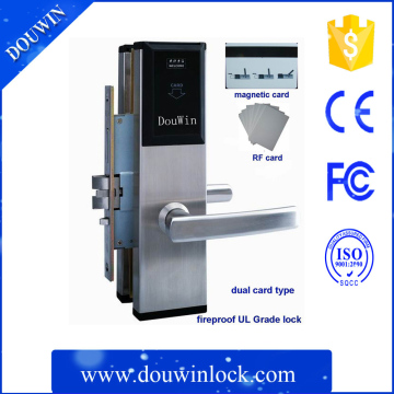 Manufacturing home security system key card bottom door lock