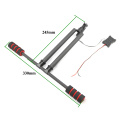 Skid de tren de aterrizaje retráctil eléctrico con tubo de carbono doble