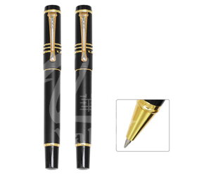 Black and Gold Expensive Pens Roller Metal Pens
