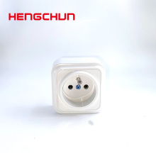 French Socket European Schuko Metal Wall Socket