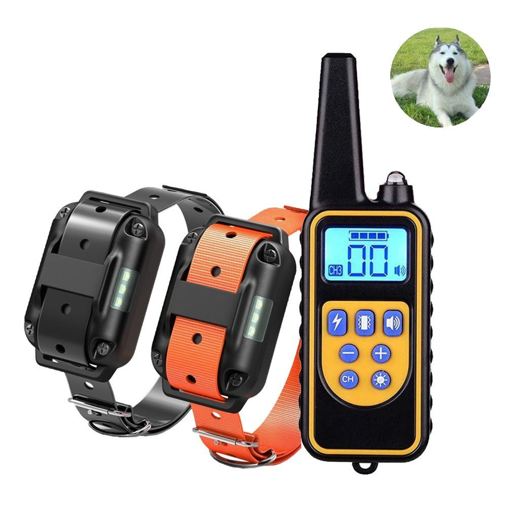 Amazon Top Seller Best Waterproofe Electronic Remote Electric 3 Dog Prong Care Slave Nylon Pet Dog Training Collars