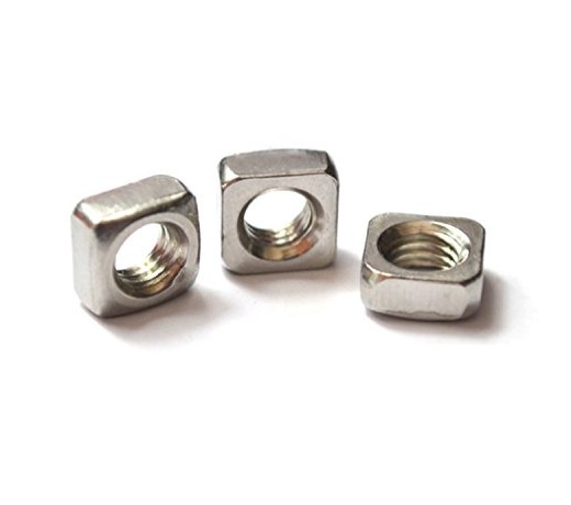 Stainless Steel Silver Square Nuts