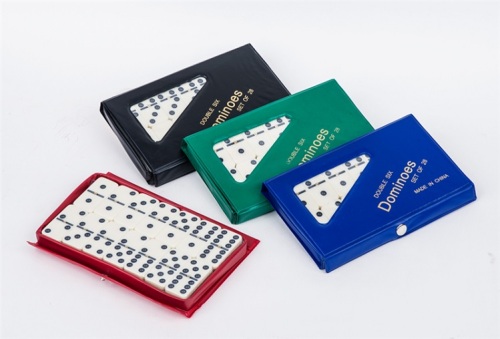 Double 6 Ivory domino packed in PVC box