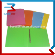 stationery folders spring file with 2 clips folder