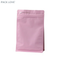 matte flat re-sealable zipper aluminum foil plastic bag