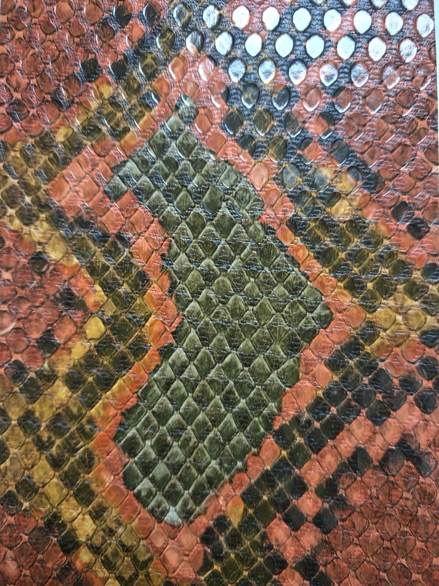 Serpent Imprime Cuir Artificiel Snake Prints Artificical Leather