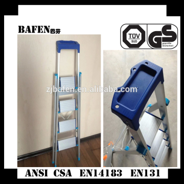 Aluminum Safety Household Step Ladder With tool tray