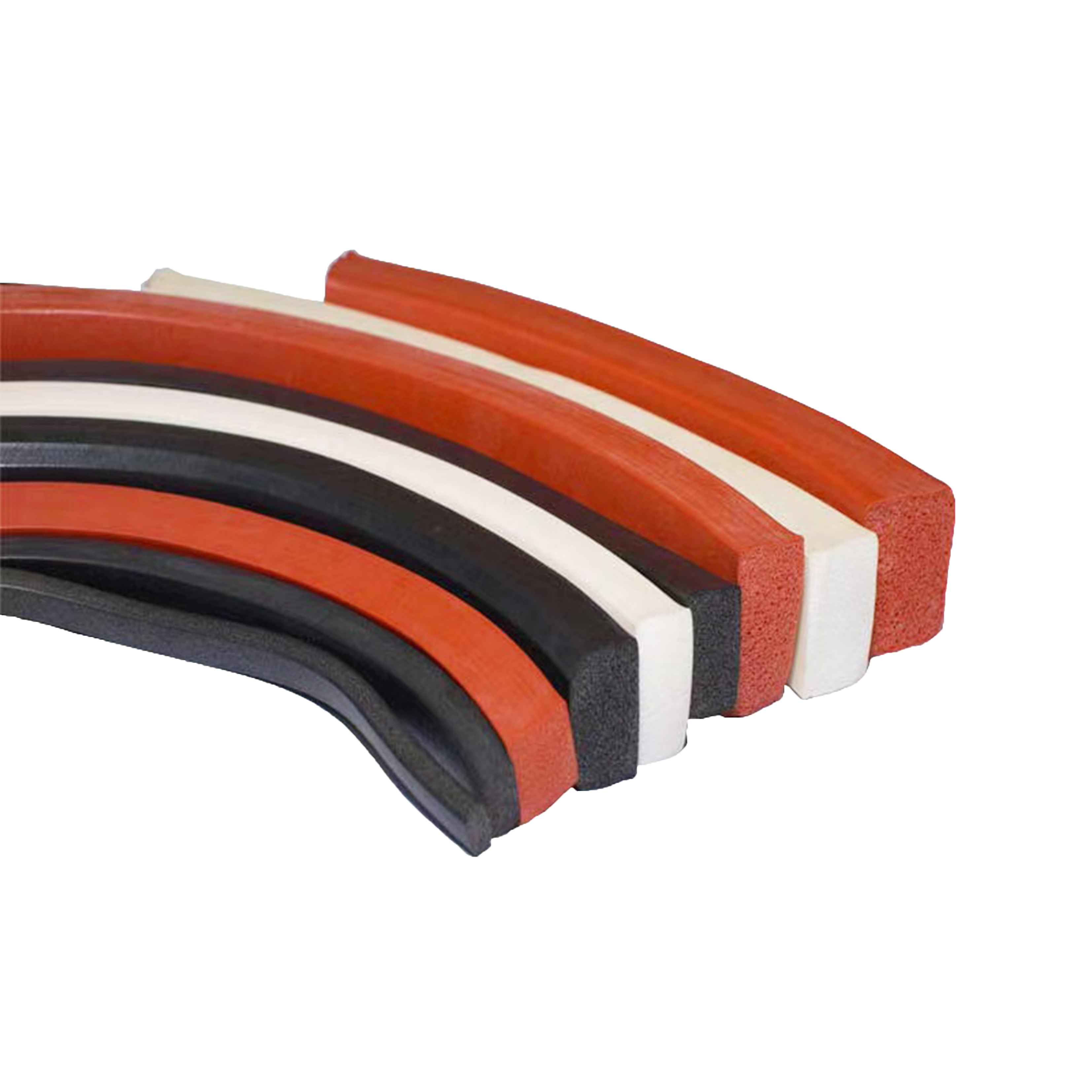 Manufacturer Direct Selling 3*3-200*200mm Square Rectangular Silicone Foam Sealing Strip