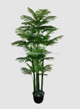 6 trunks artificial palm tree, real touch palm leaf