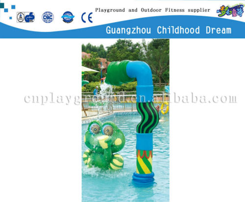 (HD-7205)Water plants and frog playing water aqua park