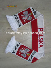 Acrylic knitting scarf football fans scarf