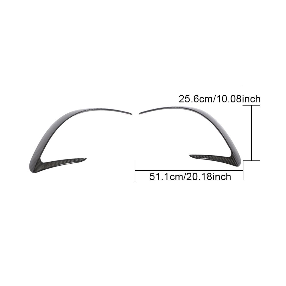 Carbon Fiber Rear Bumper Splitter Fins For Mercedes Benz AMG GT X290 Coupe GT43 GT50 GT53 2018 - 2021