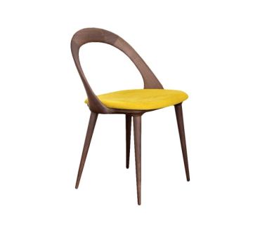 Modern upholstered Hotel Restaurant Wood Ester Dining Chair