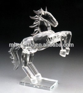 Clear Crystal Glass Horse Figurine MH-D0126