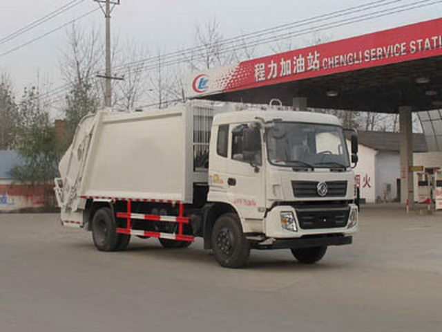 Dongfeng 145 12CBM Compressive Garbage Truck السعر