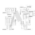 Pitch 2,00 mm wafla 180 ° z serią złącza stóp