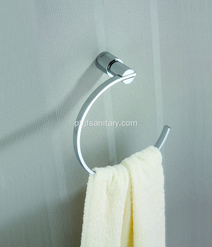 Anel de toalha de latão semi-fechado de sala de banho