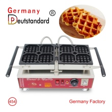 Four waffle maker lattice waffle machine