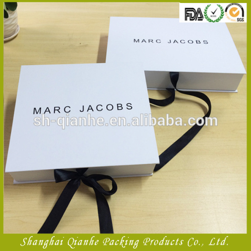 Customized hair extension paper box packaging box with ribbon