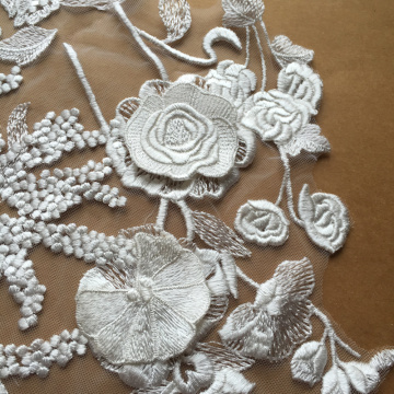 Broderie de pétales 3D DIY Patch de mariage personnalisé