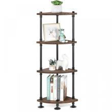 4-Tier Industrial Design Pipe Corner Shelves