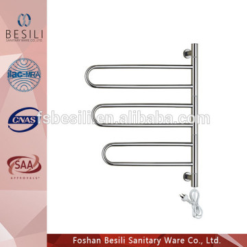 Wall hung barhroom Swing towel radiator chrome BW20