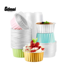 GDMEI Customized 125ml Aluminum Foil Cupcake Containers with Lid