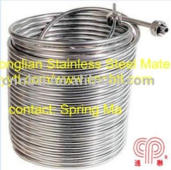 stainless steel condenser coiled pipes