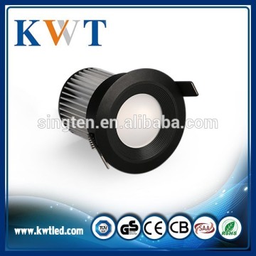 black aluminium housing sharp led downlight black