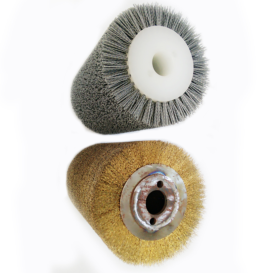 Industry abrasive wire wooden polishing brush roller from factory