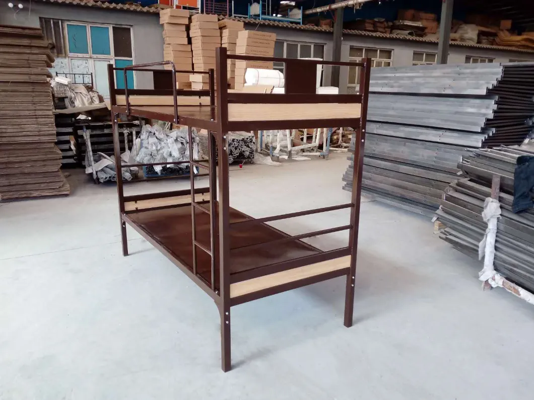 Metal Board Bunk Bed Frame for School Dormitory Army Hotel Hospital Furniture