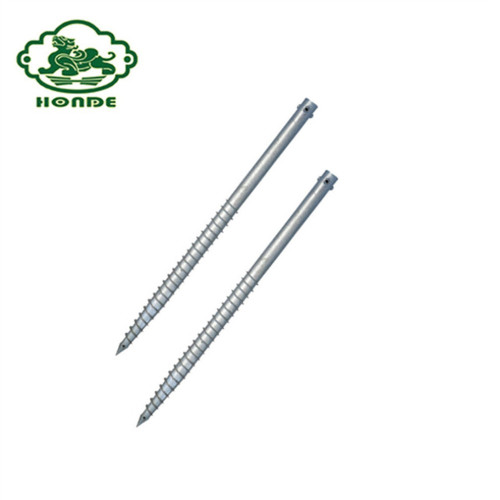 Logam Pole Screw Anchor Spike Footings Untuk Dek