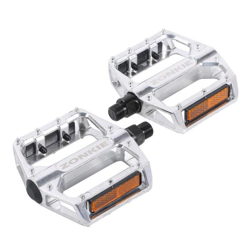 Bike Pedal Flat Aluminum Alloy 9/16 Inch