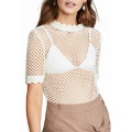 Κυρίες Casual Cotton Crochet Lace Top