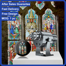IP67 Waterproof 80W Image Gobo Wall Projector: Custom Full-Color Logo Projection Lamp for Church