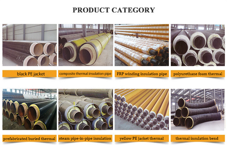 Polyurethane Foam Filled Heat Thermal Insulation Steel Pipe category