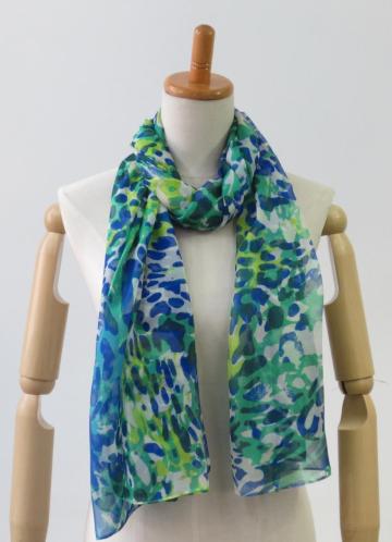 Latest multi-colour long light printing fashion ladies scarf