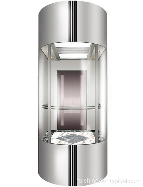 Стеклянный панорамный лифт для офисного здания