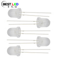 Lentille laiteuse LED bleue super brillante de 8 mm