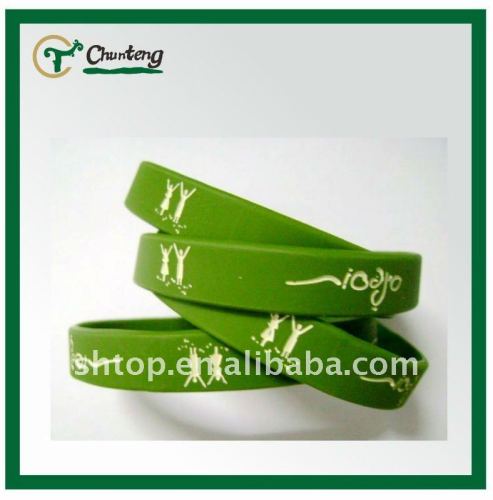 Green Silicon Wristband For Trade Show