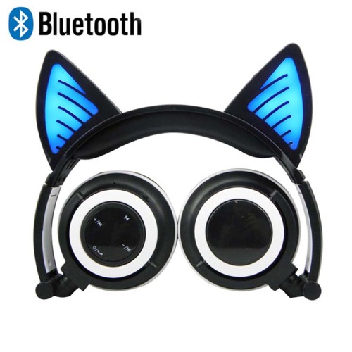 Bluetooth-Kopfhörer mit LED-Beleuchtung und Mikrofon
