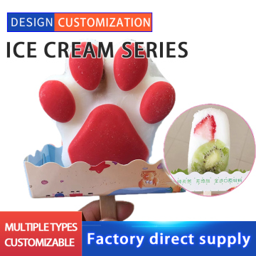 Handmade Popsicle ice cream paper holder