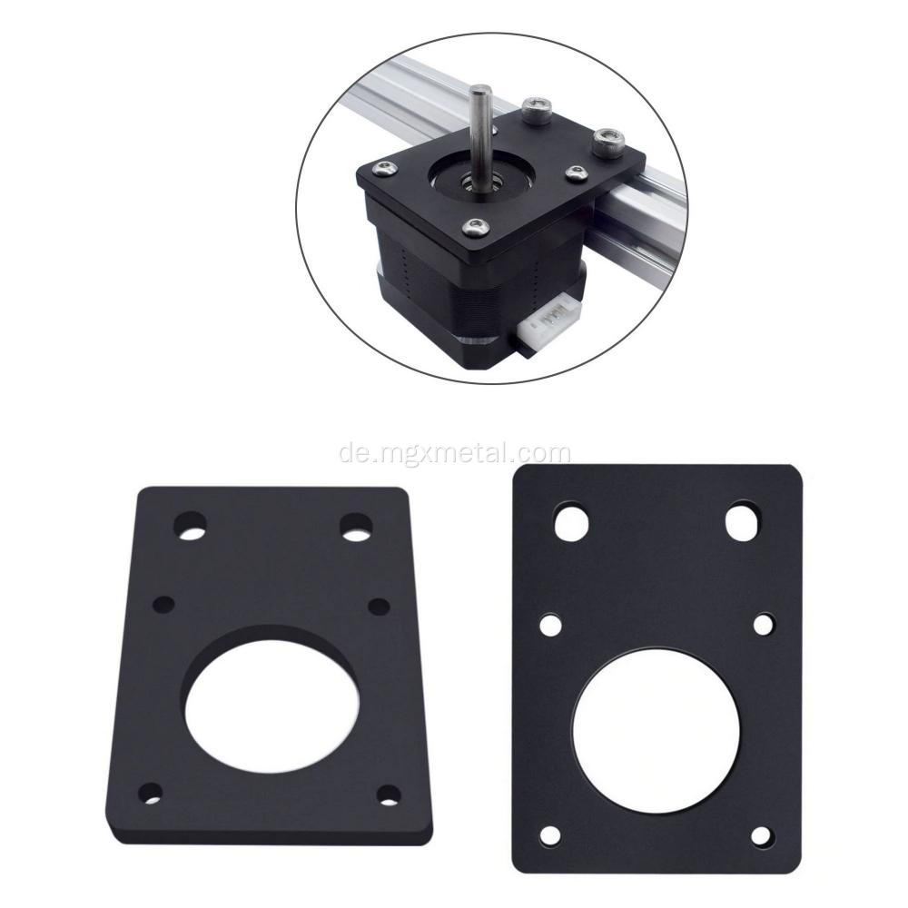 Black Metall Stepper Motor Mount Flachhalterung