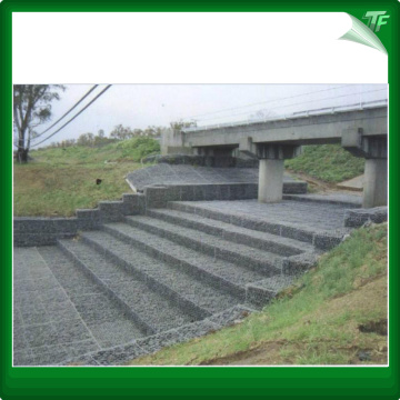 Boîte de gabion de fil de fer à faible teneur en carbone