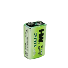 Rechargeable 9V Ni-MH Battery 200mAh HW