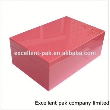 Large genuine leather jewelry box with jewelryroll