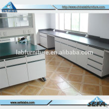 Wooden Dental Laboratory Furniture good quality MDF central island Lab Table workbench price