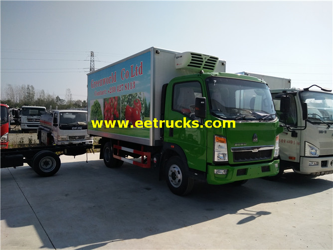 5 Ton HOWO Refrigerated Light Trucks