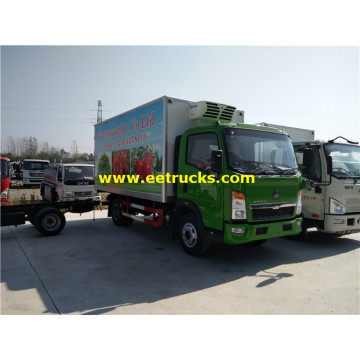 5 Ton HOWO Refrigerated Light Trucks